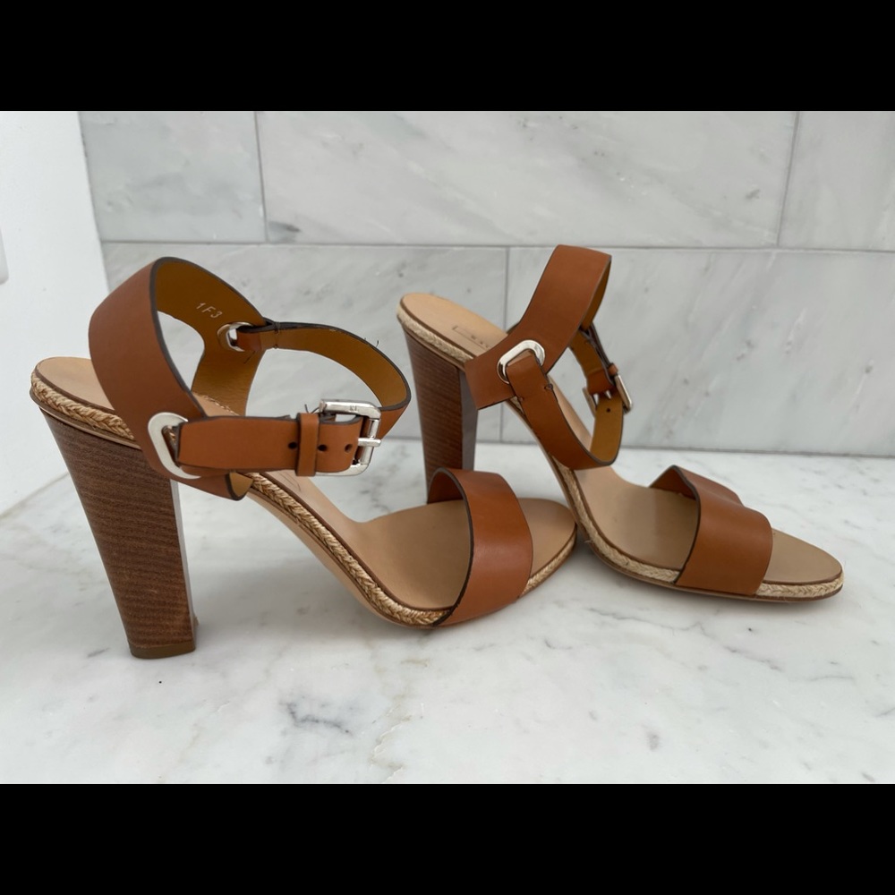 Ralph Lauren Collection leather heeled sandals
